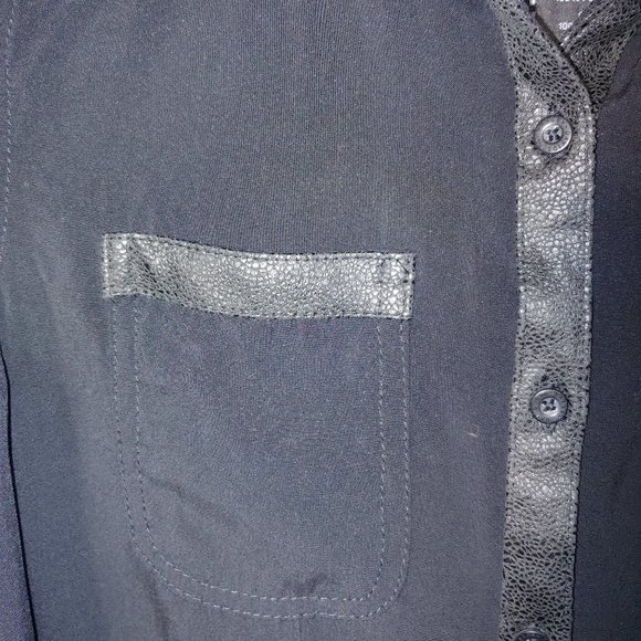 Harley Davidson Button Up Blouse Long Sleeve Size XS Black - Picture 5 of 9